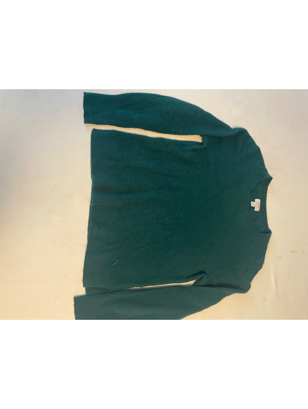J.Crew Extra Soft Medium Green Crewneck Sweater